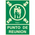 SEÑAL 941 297X210 PVC PUNTO DE REUNION LUMINISCENTE